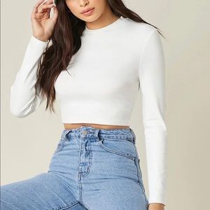White Long Sleeve Top